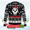 santa death soul eater ugly christmas sweater 1