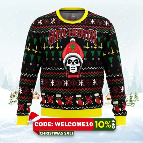 santa emeritus papa emeritus ugly christmas sweater 1