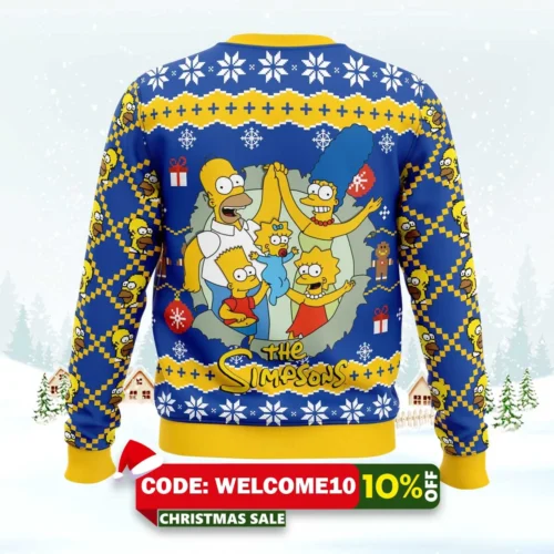 santa homer the simpsons ugly christmas sweater 2