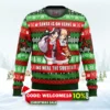 santa is on leave fate ugly christmas sweater 1