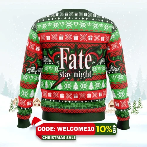 Santa Is On Leave Fate Ugly Christmas Sweater 1 santa is on leave fate ugly christmas sweater 2