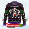 santa is real overlord ugly christmas sweater 1