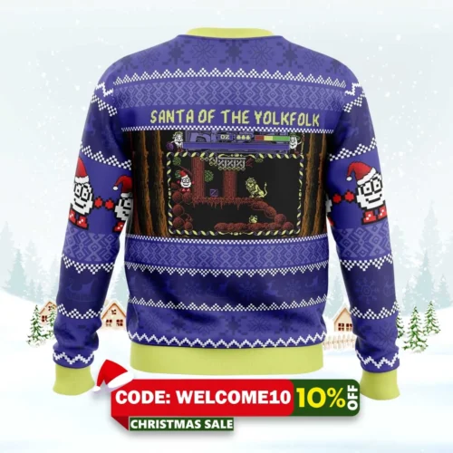 santa of the yolkfolk a dizzy prince of the yolkfolk ugly christmas sweater 2