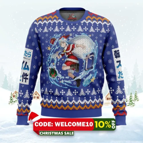 santa rimuru that time i got reincarnated as a slime christmas sweater 1