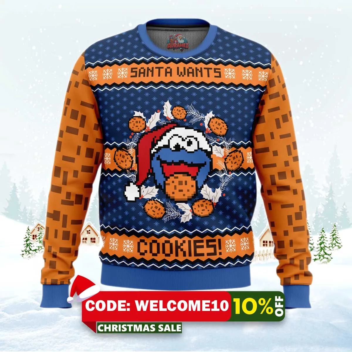 santa wants cookies! ugly christmas sweater 1 santa wants cookies! ugly christmas sweater 1