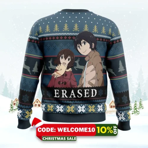 Satoru And Kayo Erased Ugly Christmas Sweater 1 satoru and kayo erased ugly christmas sweater 2