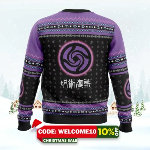 satoru gojo jujutsu kaisen ugly christmas sweater 2
