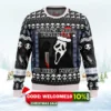 scream holiday ugly christmas sweater 1