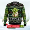 season it is jolly to be yoda ugly christmas sweater 1