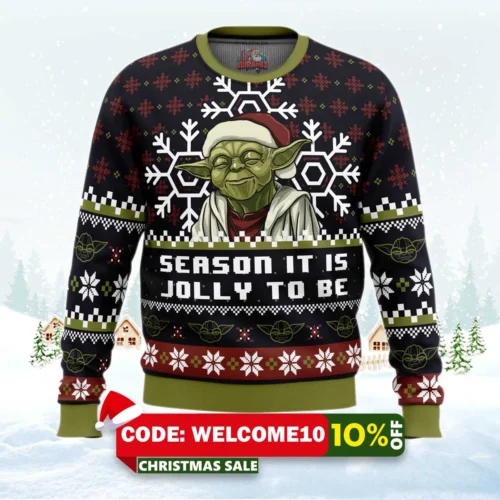 season jolly star wars ugly christmas sweater 1