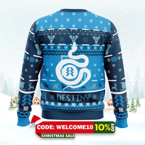 serpent emblem destiny hunter ugly christmas sweater 2