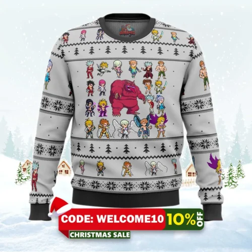 seven deadly sins sprites ugly christmas sweater 1