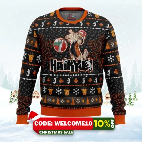sh1yS hinata haikyuu ugly christmas sweater 1