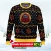 shhhhhh among us ugly christmas sweater 1