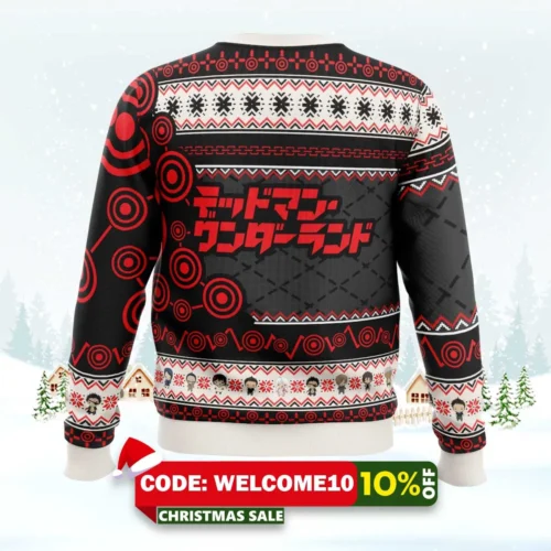 shiro blood bending deadman wonderland ugly christmas sweater 2