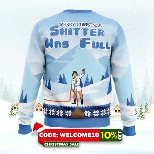 Shitter Was Full National Lampoon'S Christmas Vacation Ugly Christmas Sweater 1 shitter was full national lampoon's christmas vacation ugly christmas sweater 2