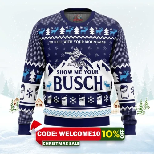 show me your busch ugly christmas sweater 1