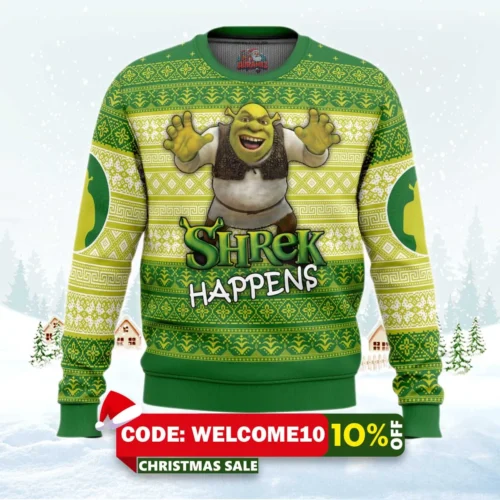 shrek happens ugly christmas sweater 1