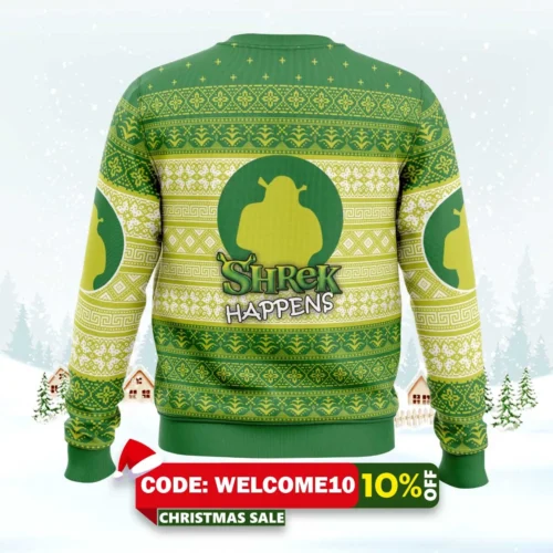 Shrek Happens Ugly Christmas Sweater 1 shrek happens ugly christmas sweater 2