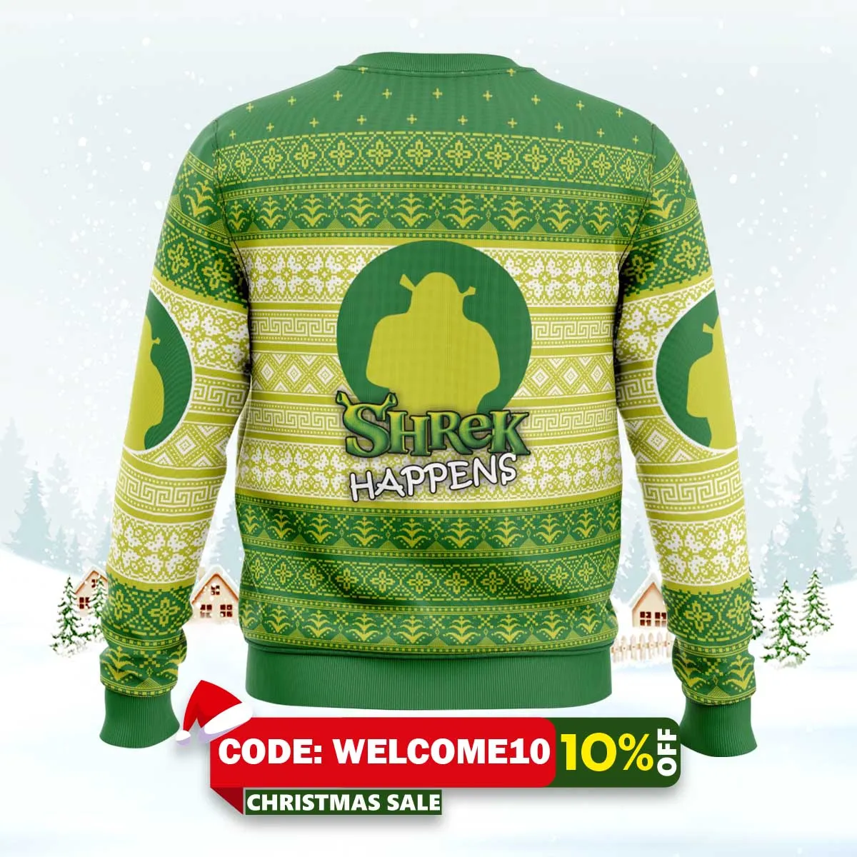shrek happens ugly christmas sweater 2 shrek happens ugly christmas sweater 2