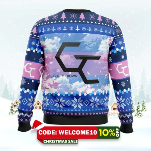shuu and inori guilty crown ugly christmas sweater 2