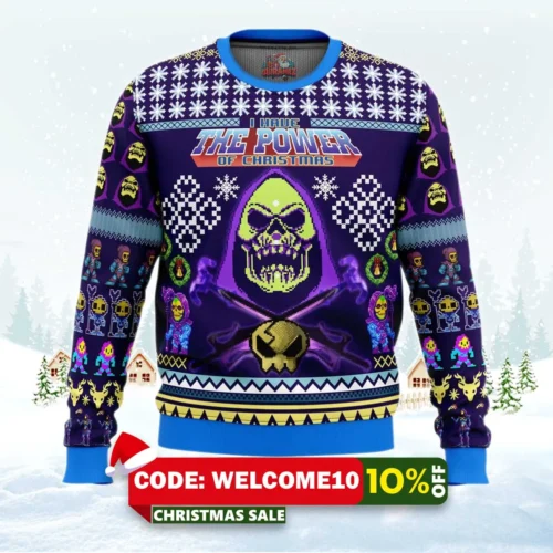 skeletor masters of the universe ugly christmas sweater 1