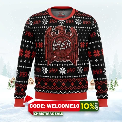 slayer ugly christmas sweater 1