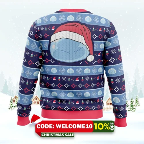 Slimy Christmas That Time I Got Reincarnated As A Slime Christmas Sweater 1 slimy christmas that time i got reincarnated as a slime christmas sweater 2