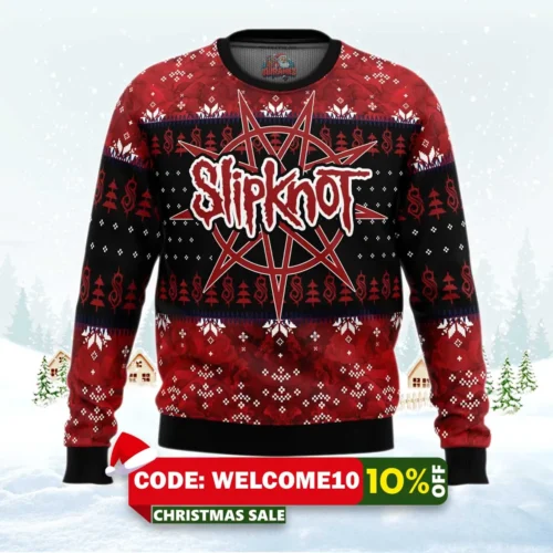 slipknot ugly christmas sweater 1