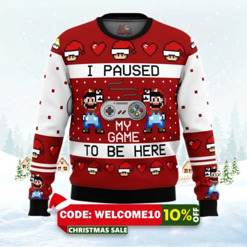 snes ugly christmas sweater 1