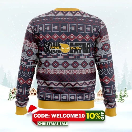Soul Eater Alt Ugly Christmas Sweater 1 soul eater alt ugly christmas sweater 2