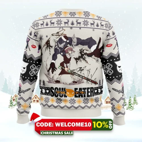 Soul Eater Crona Ugly Christmas Sweater 1 soul eater crona ugly christmas sweater 2