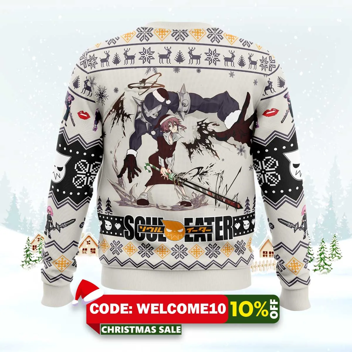soul eater crona ugly christmas sweater 2 soul eater crona ugly christmas sweater 2