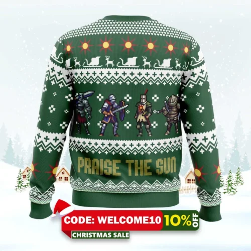 souls squad dark souls ugly christmas sweater 2
