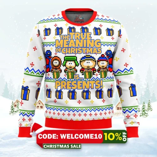 south park presents ugly christmas sweater 1
