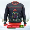 space invaders ugly christmas sweater 1