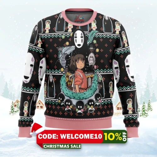 spirited away avatar ugly christmas sweater 1