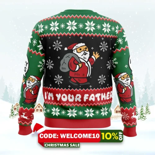 spoiler christmas santa claus ugly christmas sweater 2