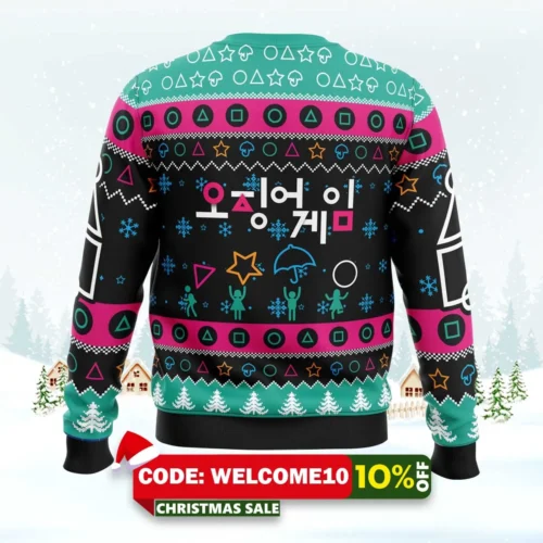 squid game christmas sweater 2
