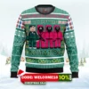 squid game invitation ugly christmas sweater 1