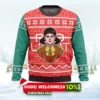 squid game red light green light doll ugly christmas sweater 1