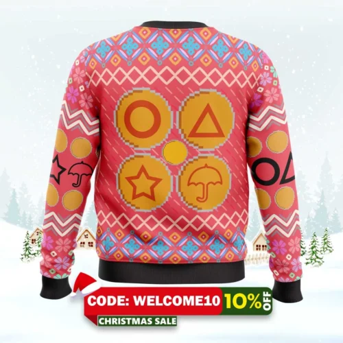 squid game squidmas ugly christmas sweater 2