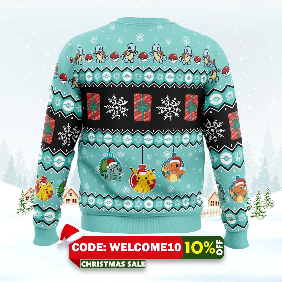 squirtle i choose you pokemon ugly christmas sweater 2 squirtle i choose you pokemon ugly christmas sweater 2