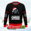 star wars vader lack of cheer ugly christmas sweater 1