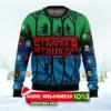 stranger things holiday ugly christmas sweater 1