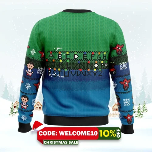stranger things ugly christmas sweater 2