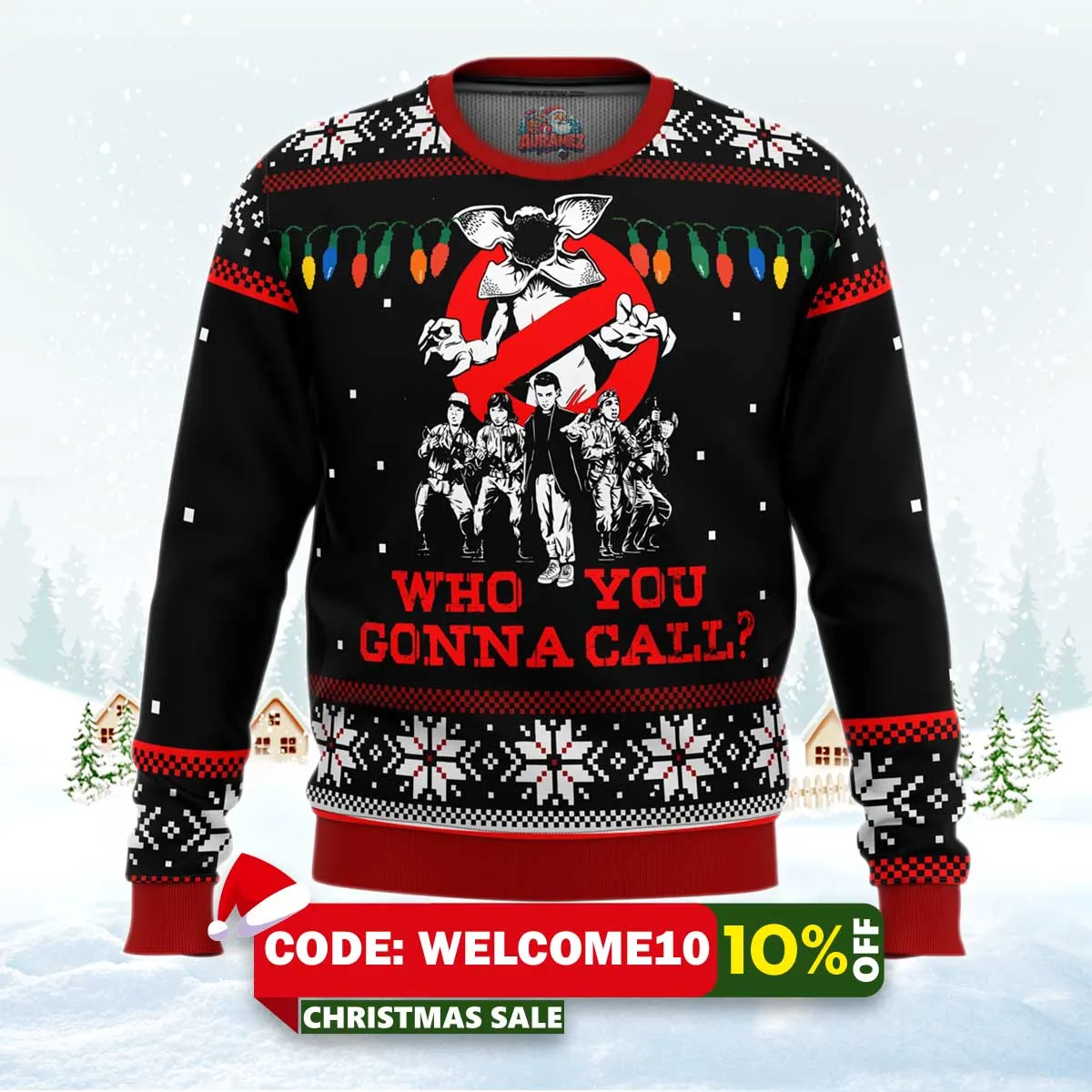 stranger things who you gonna call ugly christmas sweater 1 stranger things who you gonna call ugly christmas sweater 1