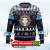 straw hat pirates ship going merry one piece ugly christmas sweater 1