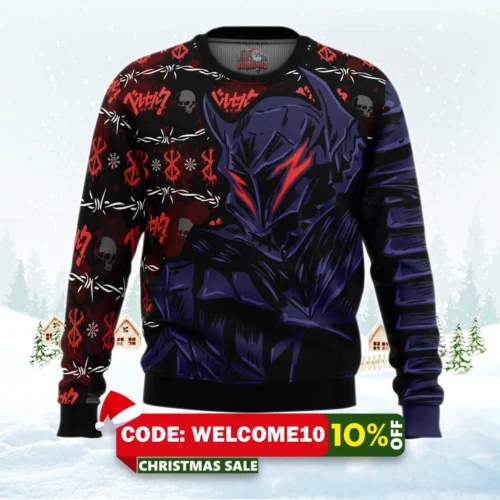 struggler berserk ugly christmas sweater 1