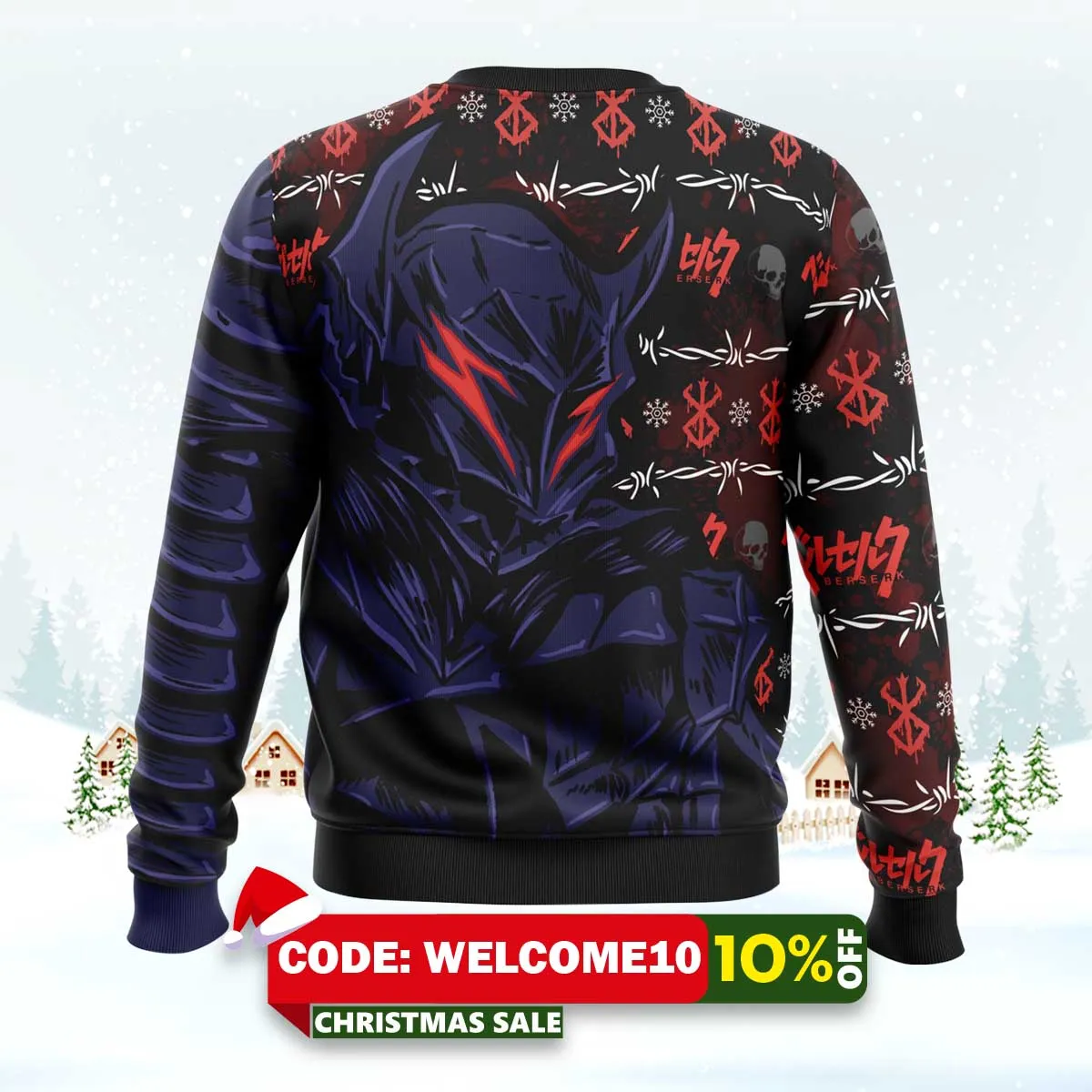 struggler berserk ugly christmas sweater 2 struggler berserk ugly christmas sweater 2